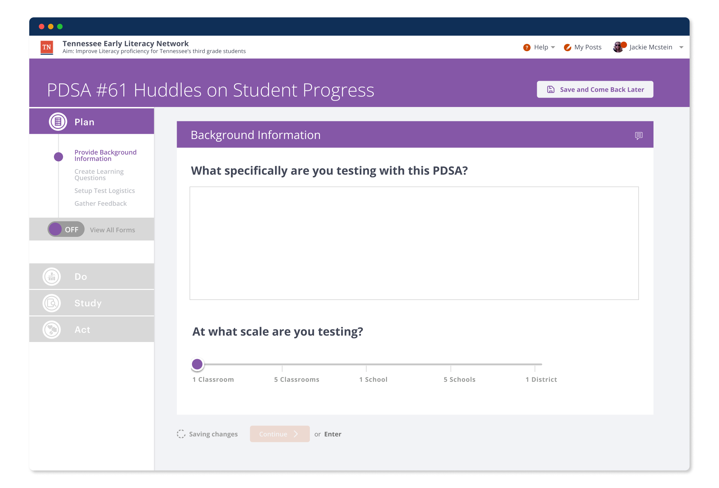 PLAN — step 1 data input
