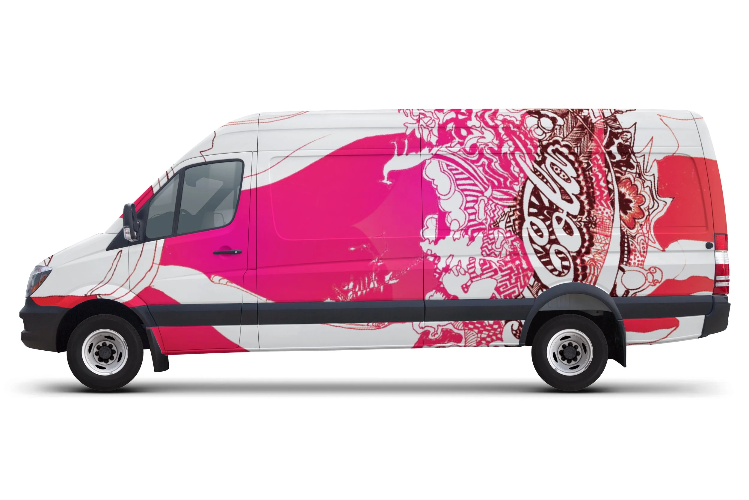 Coca-Cola SketchVibe van wrap