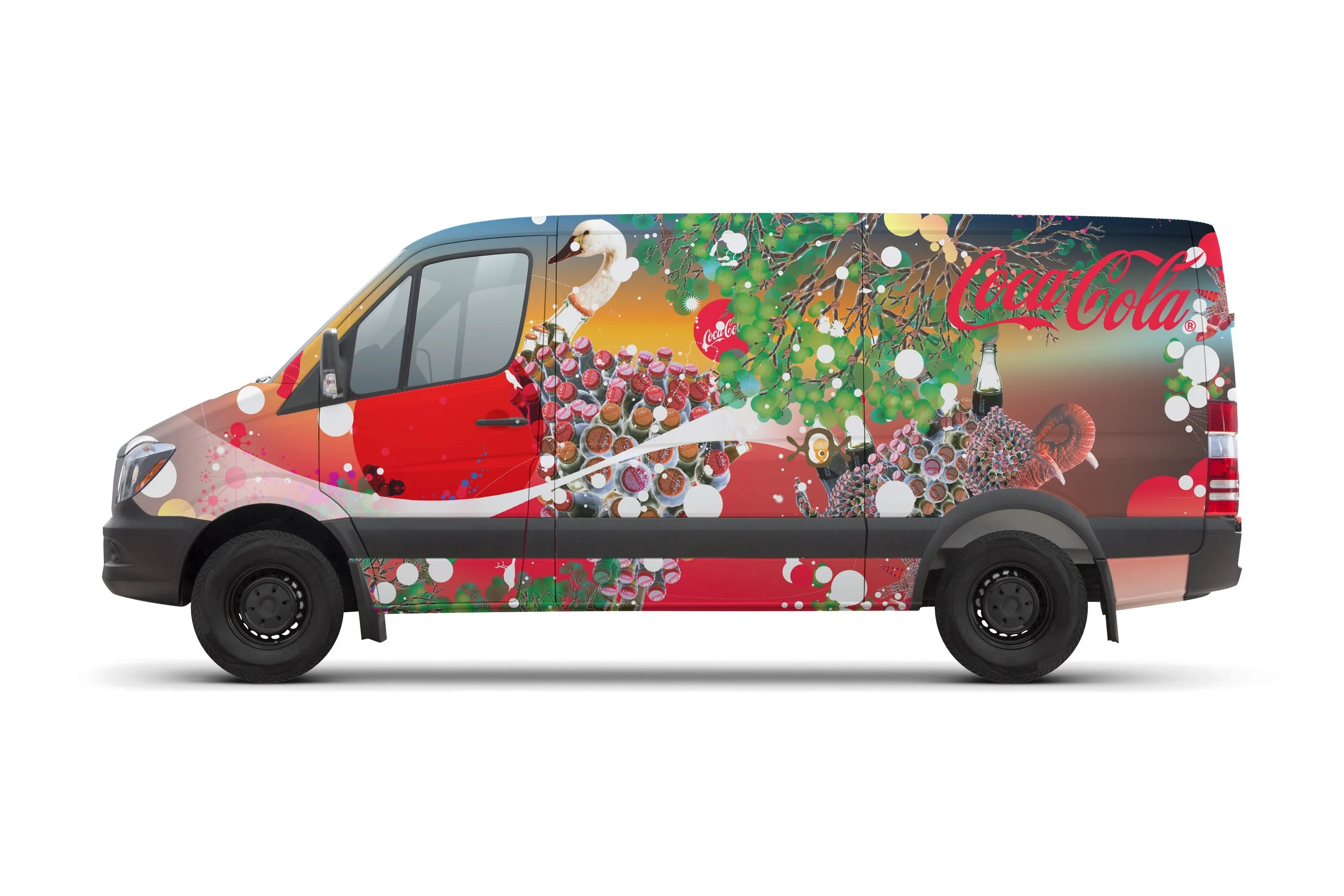 Coca-Cola Animal World van wrap