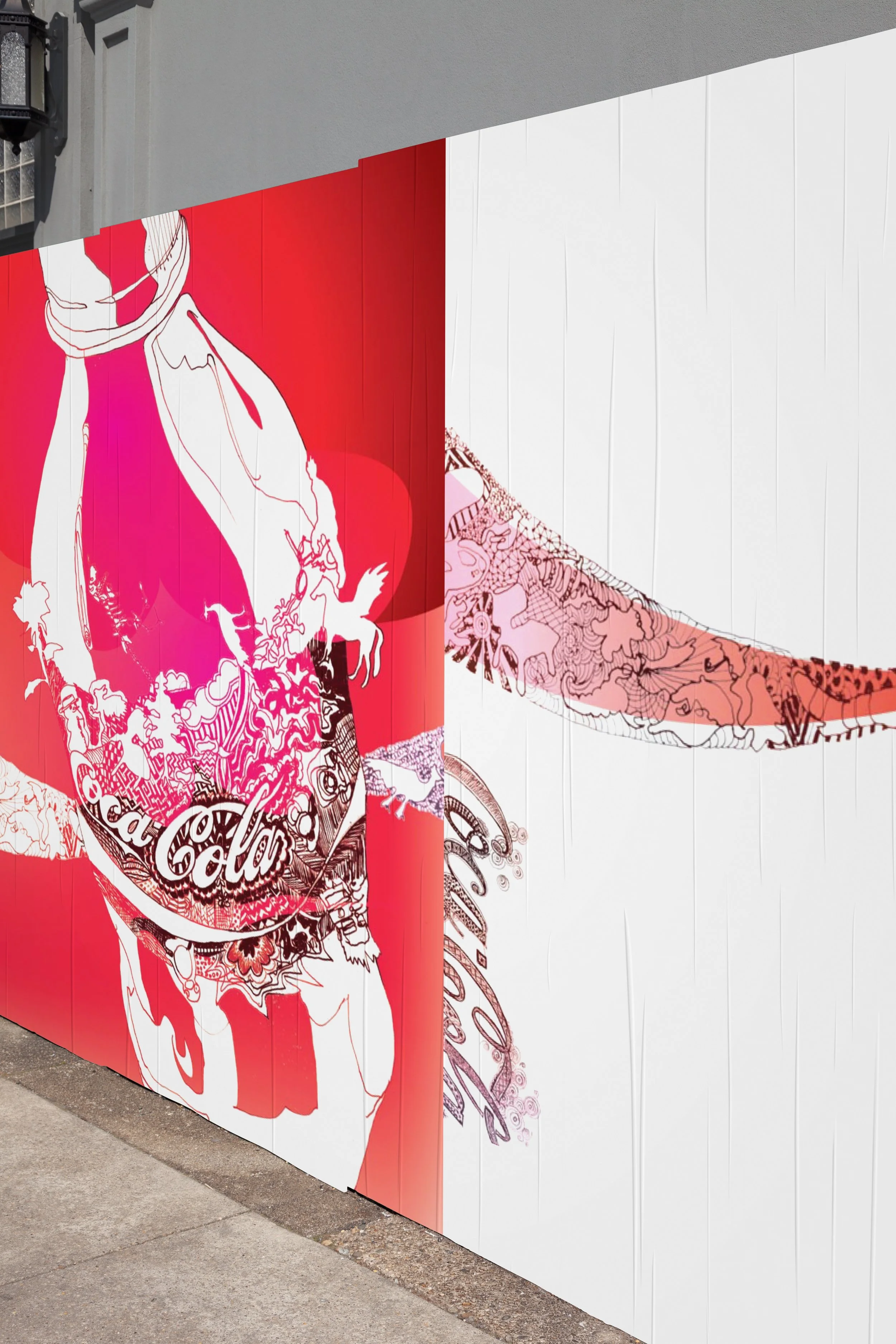 Coca-Cola SketchVibe wall mural