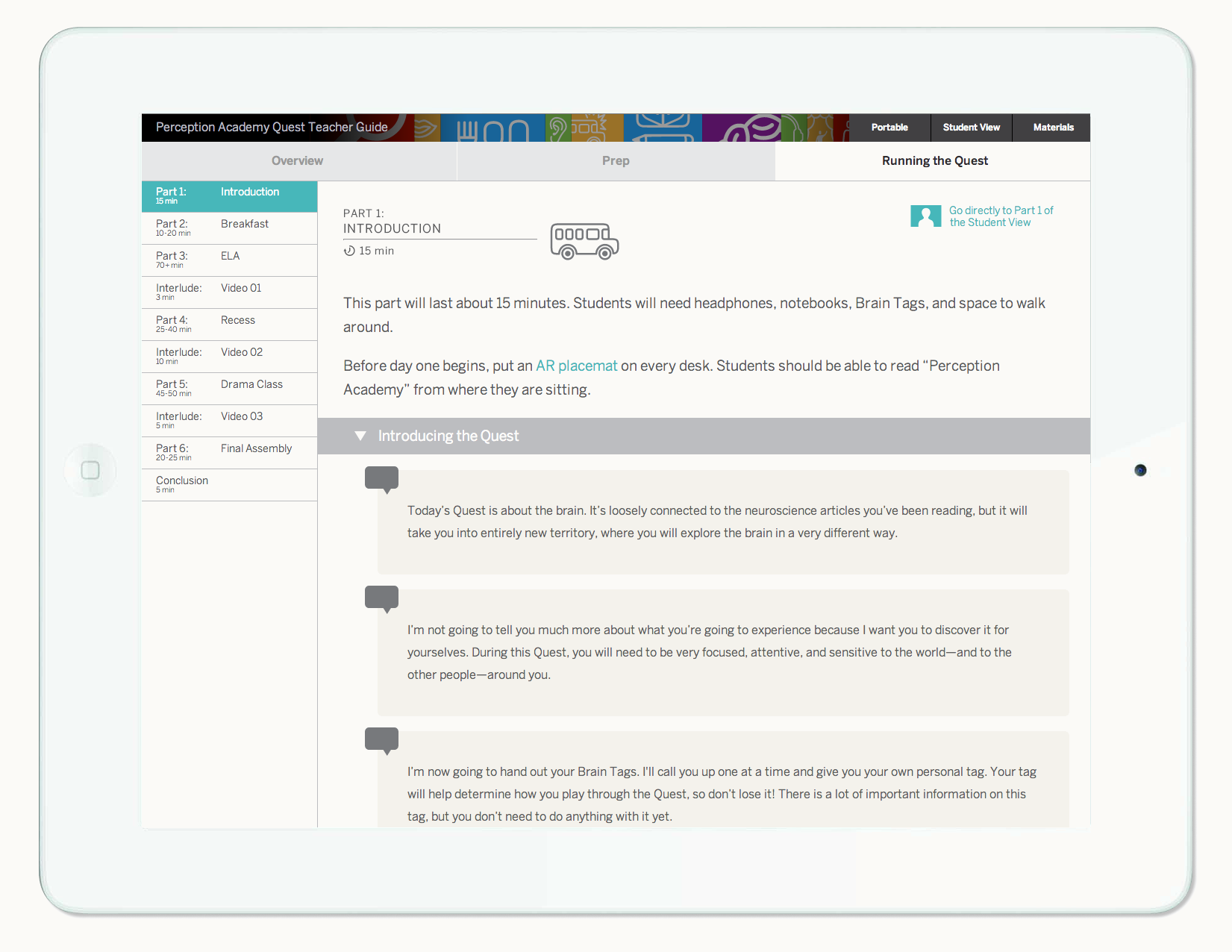 Quest Teacher App