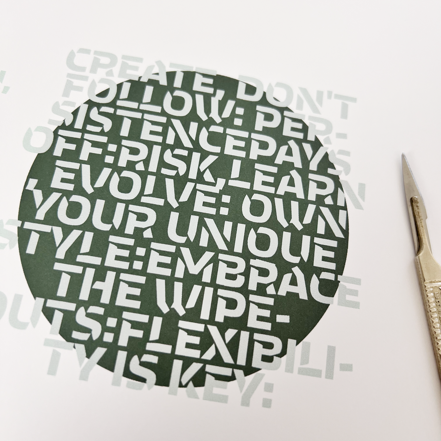 Paper cutout design