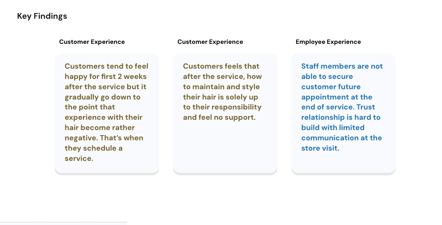 Key findings from customer and employee experience research
