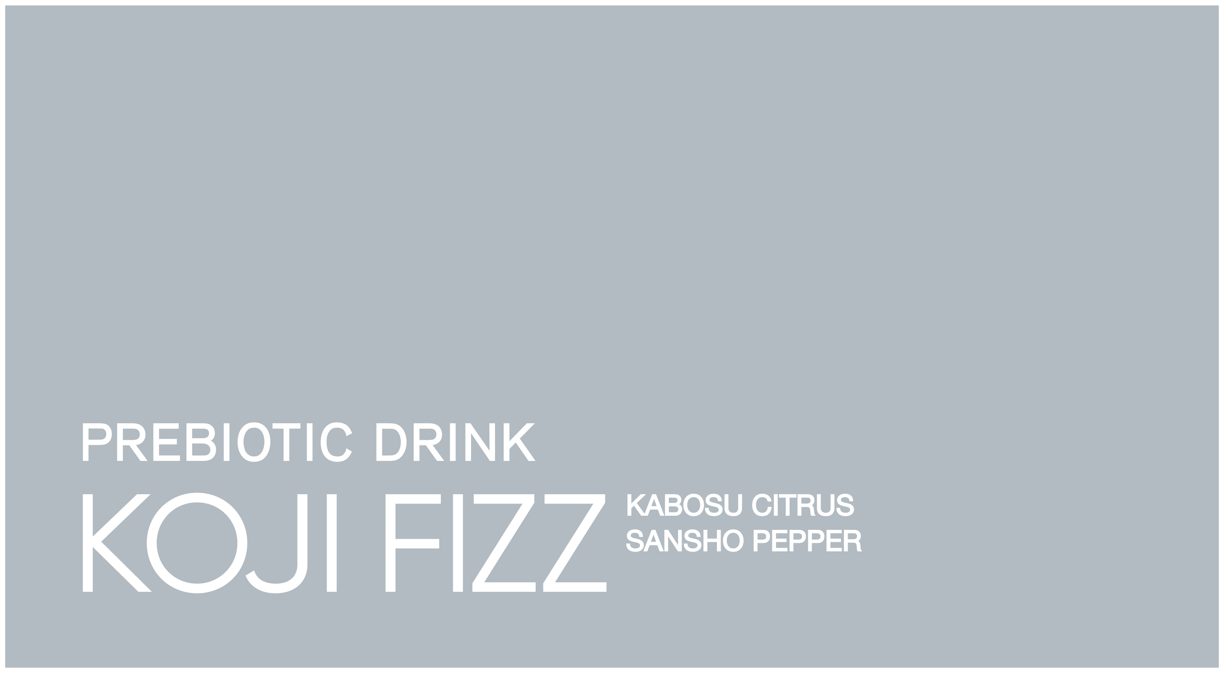 KOJI FIZZ brand identity final artwork graphic