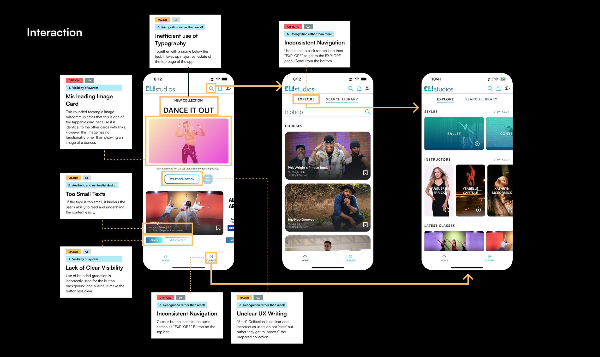 Heuristic evaluation — issue 4