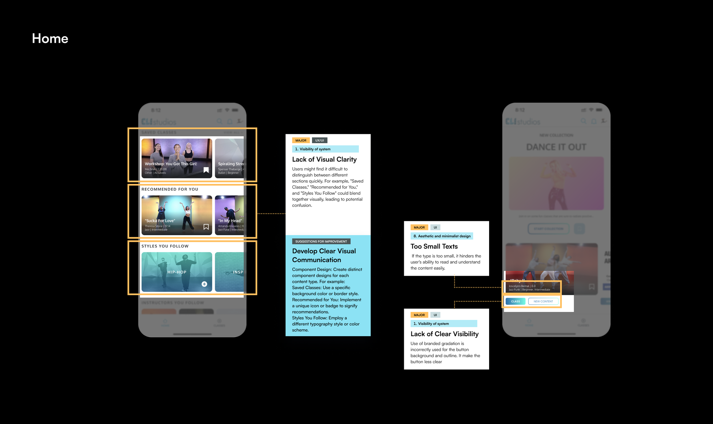 Heuristic evaluation — issue 6