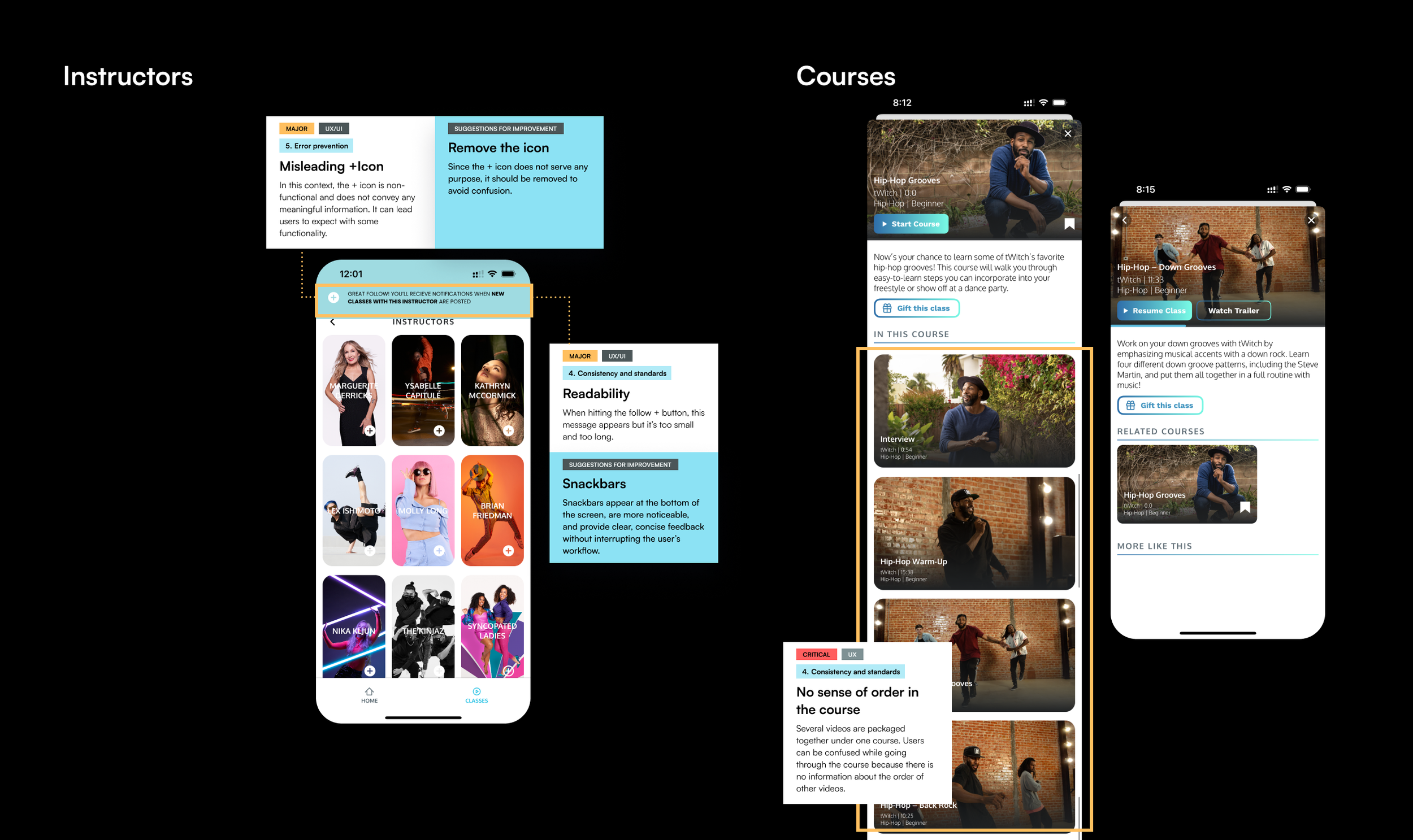 Heuristic evaluation — issue 7
