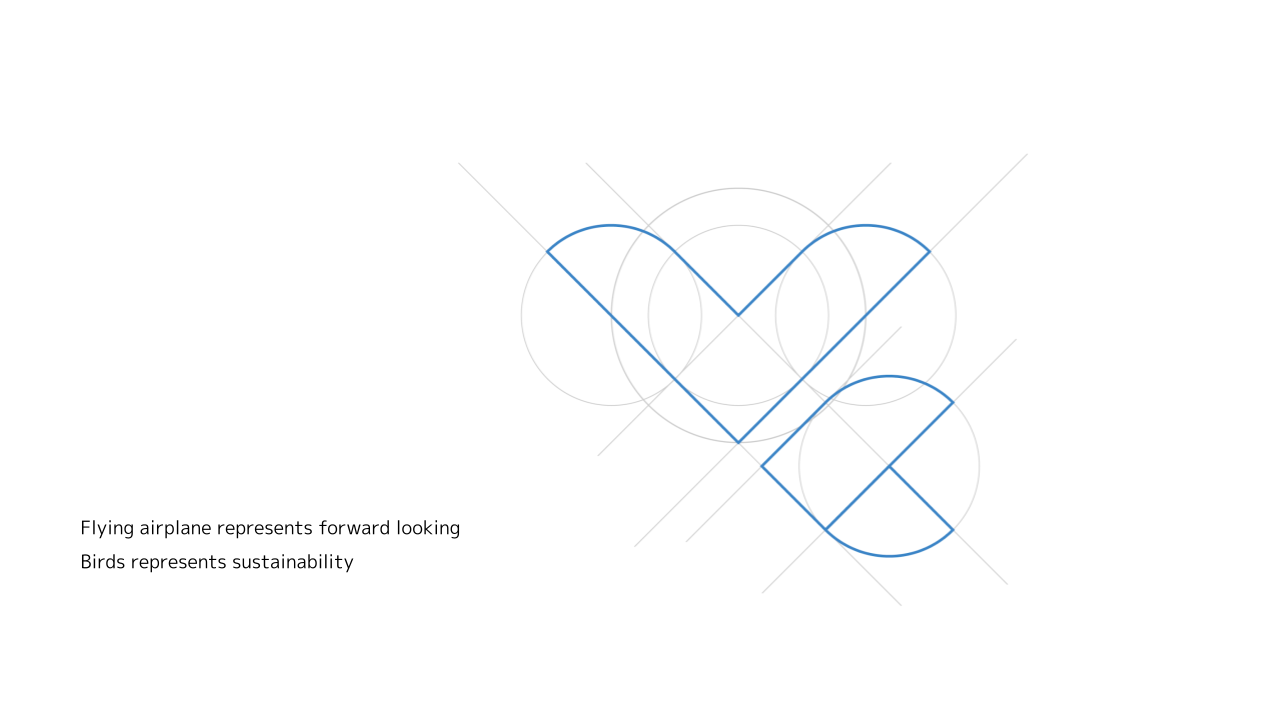 Value Frontier logo construction geometry