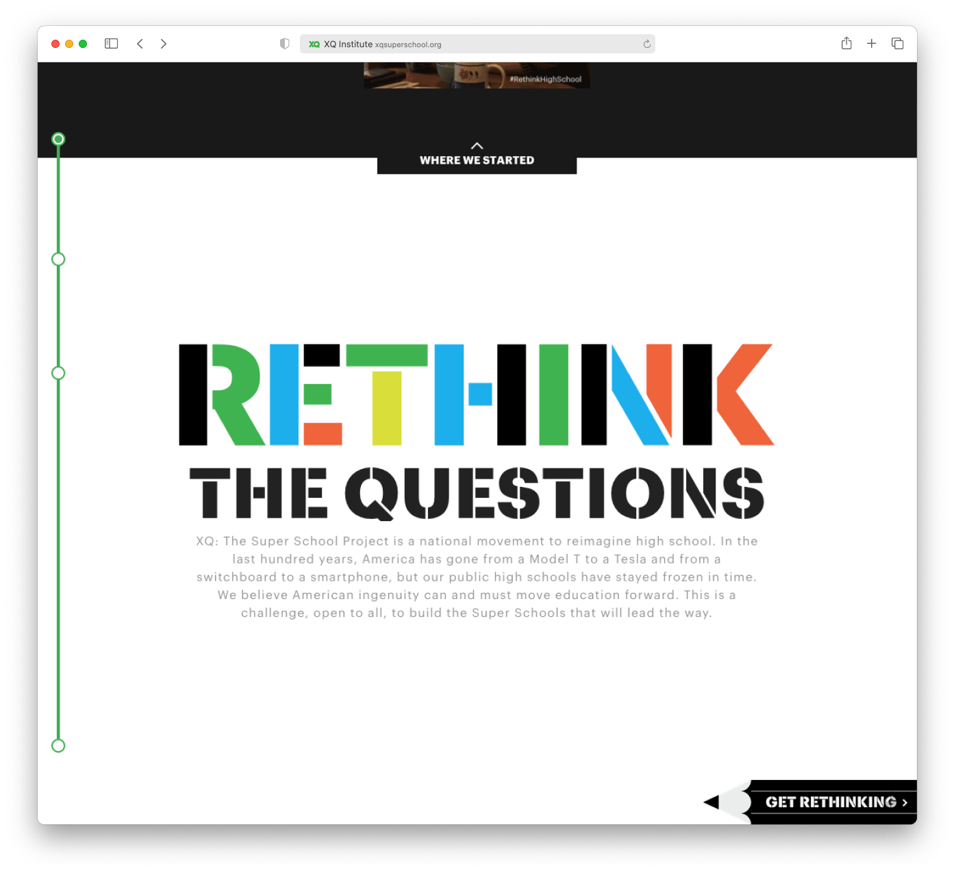 XQ Super School website home